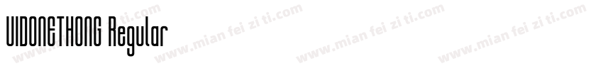 UIDONETHONG Regular字体转换